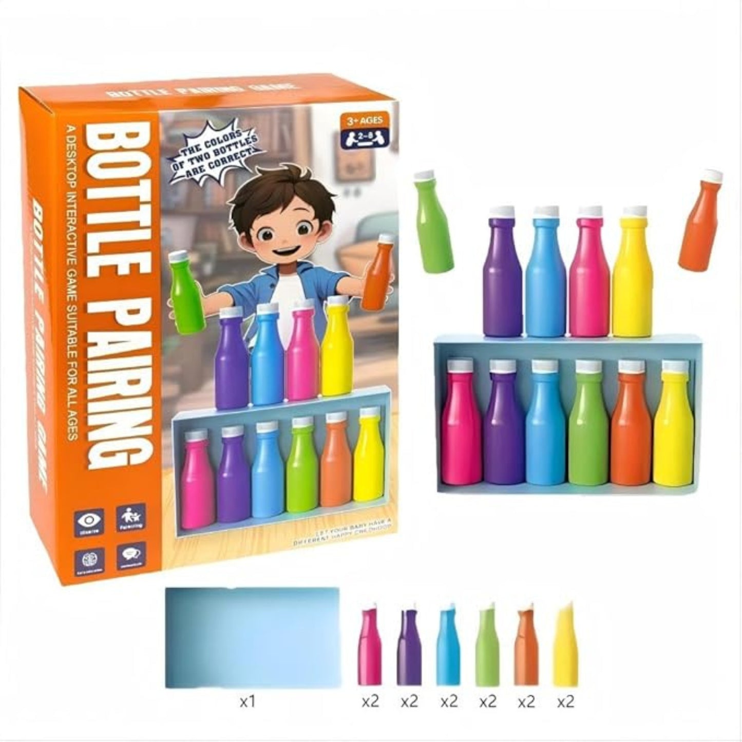 Bottle Pairing Color Matching Toy ๐จ | Kids Educational & Interactive Learning Game (3+ Years)