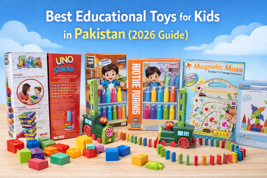 Best educational toys for kids in Pakistan including learning toys, puzzles and building blocks
