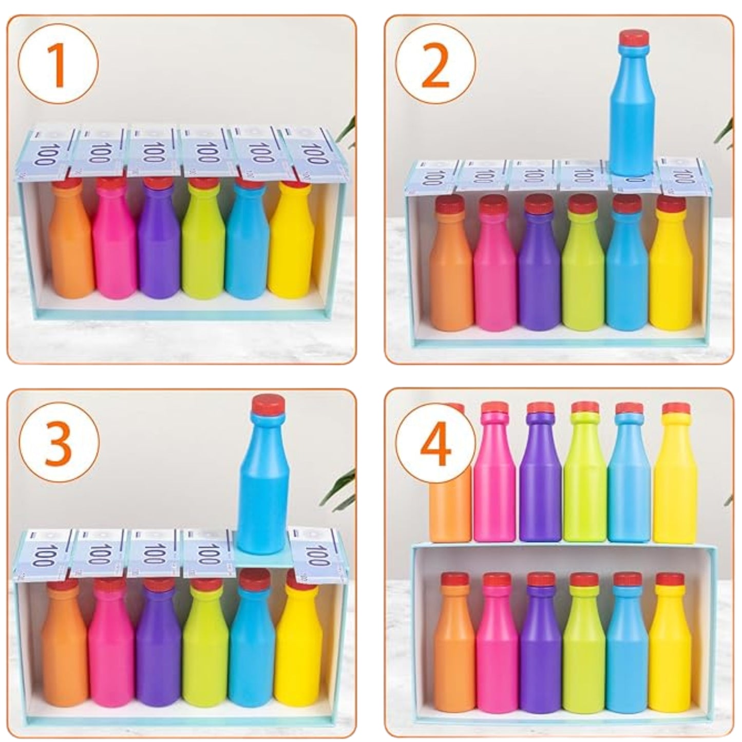 Bottle Pairing Color Matching Toy 🎨 | Kids Educational & Interactive Learning Game (3+ Years)