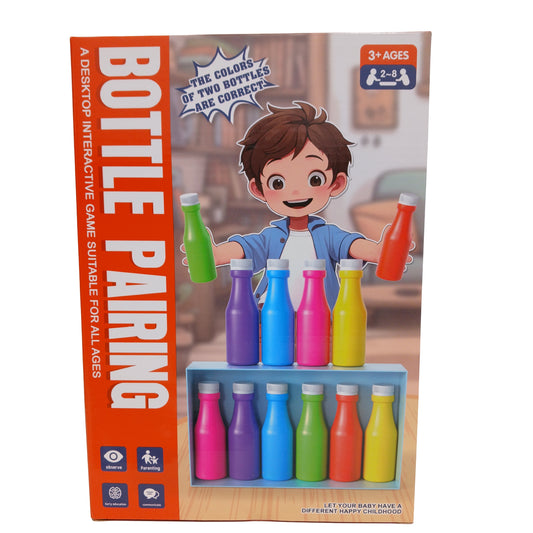 Bottle pairing color matching educational toy for kids