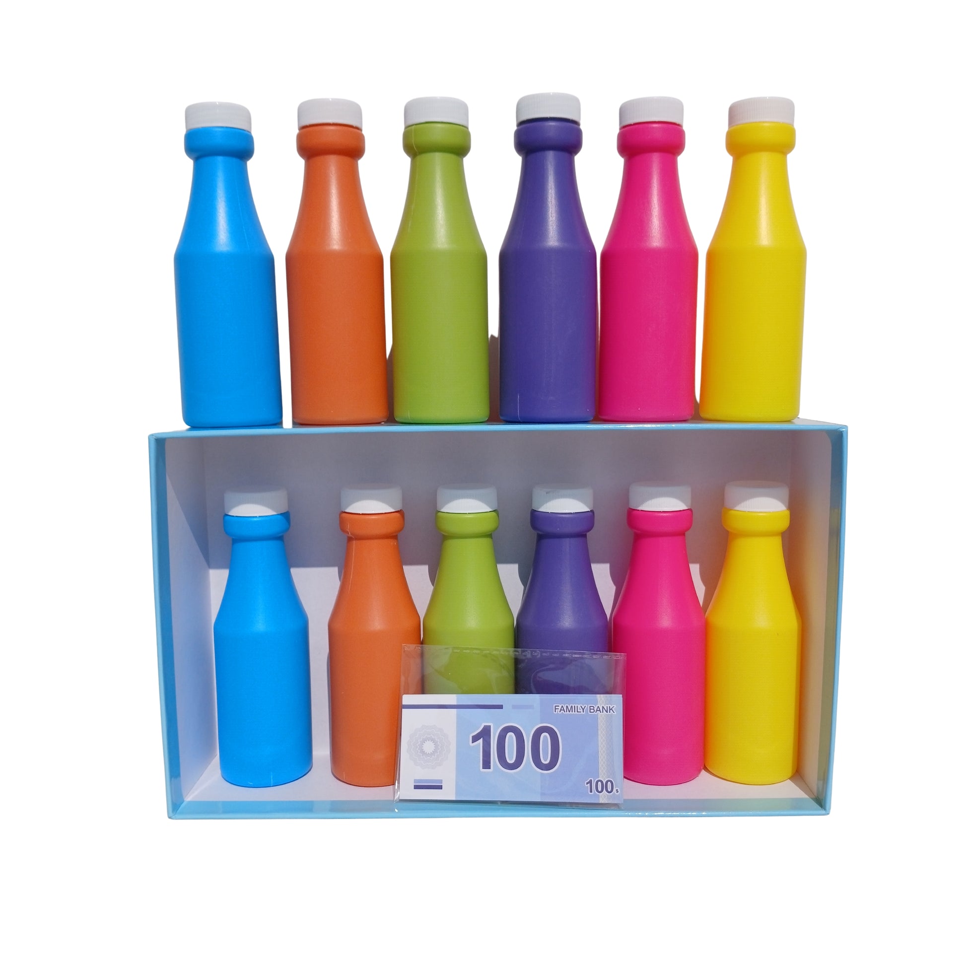 Educational desktop bottle pairing game for kids learning
