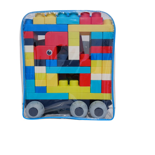 Construction Building Blocks Soft Silicone Bricks Set 🧩 | Kids Educational Toy 40 Pcs & 72 Pcs