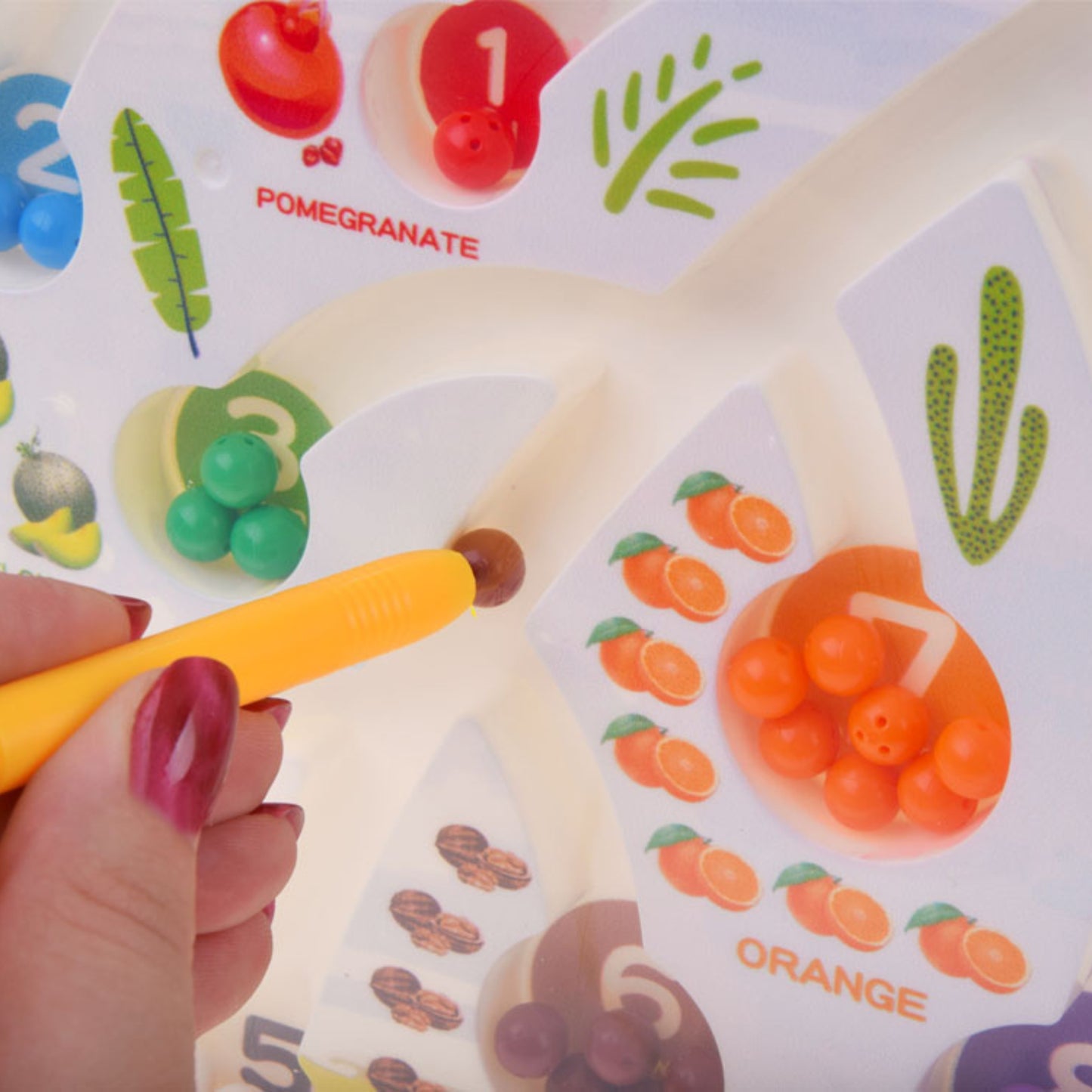 🧲🍎Magnetic Maze  Board Toy 🧠 | Numbers &amp; Colors Learning Game for Kids (3+ Years)