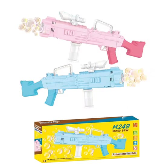 Rocket-Electric Light-Up Bubble Gun Kids' Perfect Summer Outdoor Birthday Gift Plastic Bubble Machine on Children's Day