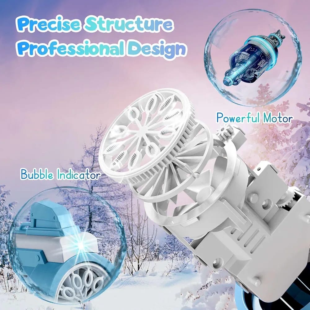 🫧🔫Electric Bubble Gun Shotgun for Kids – Automatic Bubble Blaster Toy