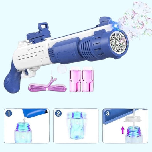 🫧🔫Electric Bubble Gun Shotgun for Kids – Automatic Bubble Blaster Toy
