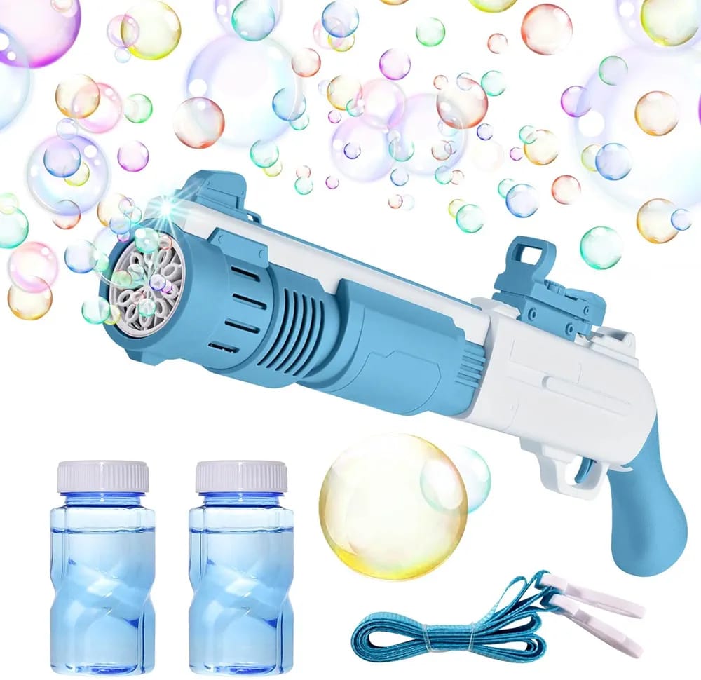 🫧🔫Electric Bubble Gun Shotgun for Kids – Automatic Bubble Blaster Toy