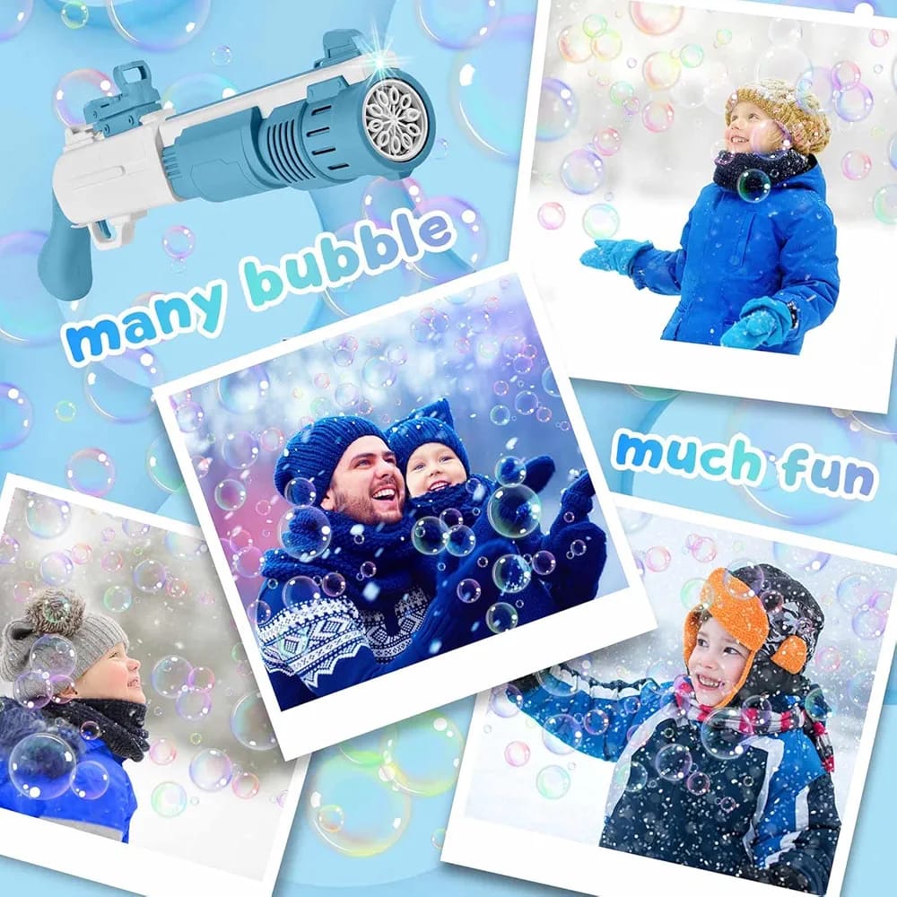 🫧🔫Electric Bubble Gun Shotgun for Kids – Automatic Bubble Blaster Toy
