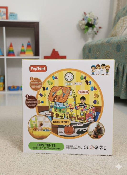 Pop-Up Kids Tent House | Indoor & Outdoor Play Tent for Kids | Foldable Children Play House