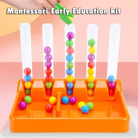 Color Sorting Rainbow Beads Matching Game | Montessori Educational Toy for Kids | Math & Fine Motor Skills Toy (3+ Years)