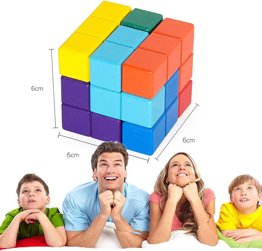 🧩🪵 Wooden Blocks 3D Mind Game Toy