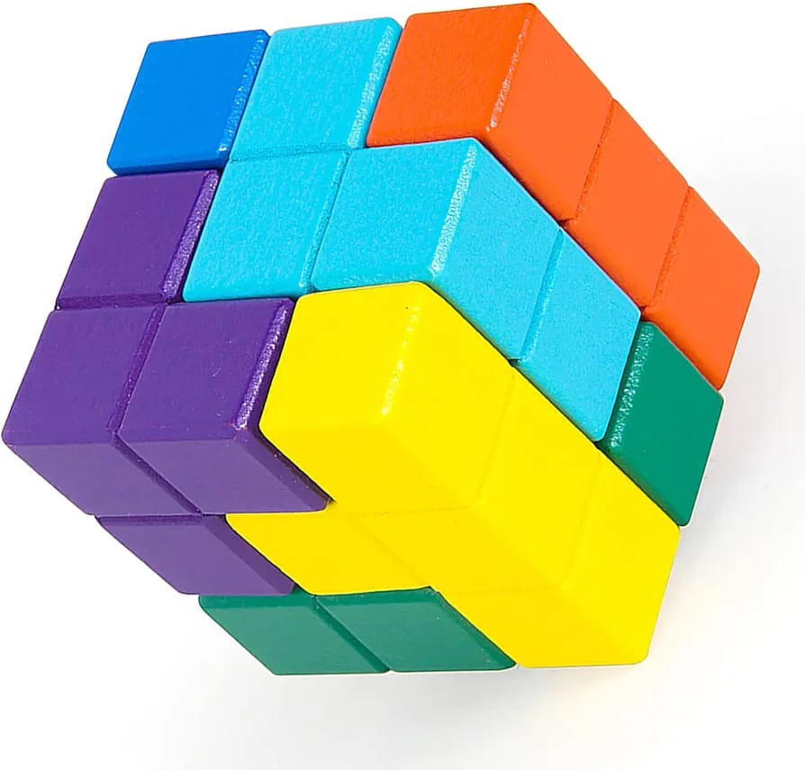 🧩🪵 Wooden Blocks 3D Mind Game Toy
