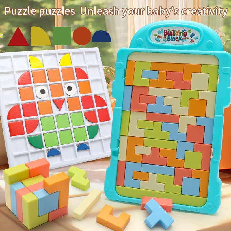 🧠✨3D Building Block | Educational Toy |  Mind Game Toy