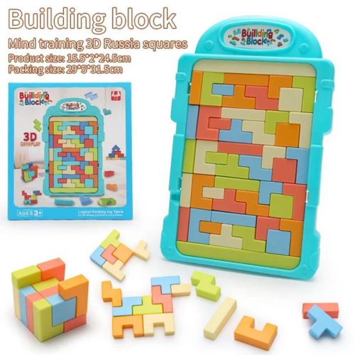🧠✨3D Building Block | Educational Toy |  Mind Game Toy