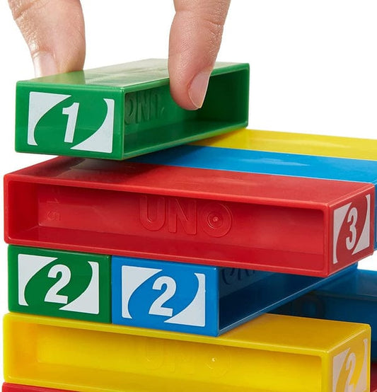 UNO Stacko Jenga Balance Game for Kids & Family