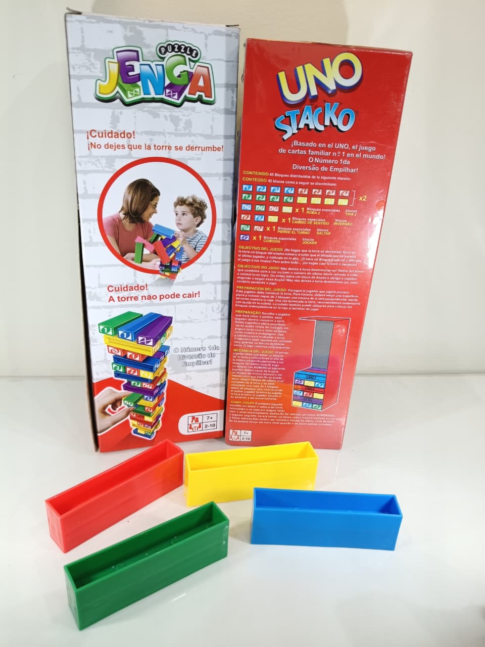 UNO Stacko Jenga Balance Game for Kids & Family