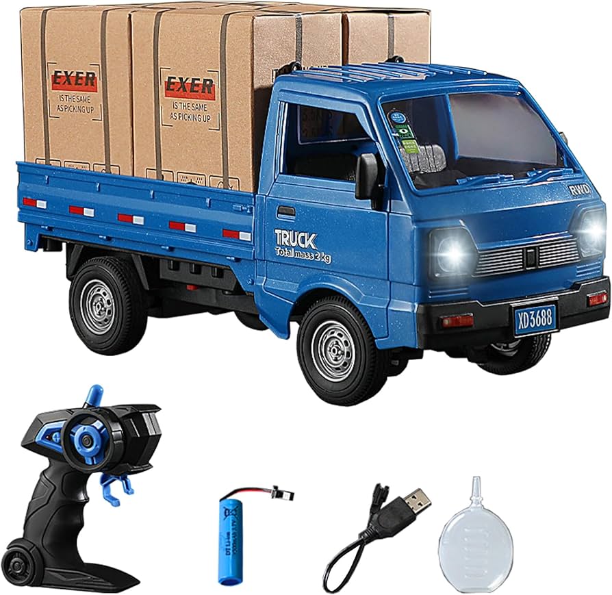 Rechargeable remote control truck for kids