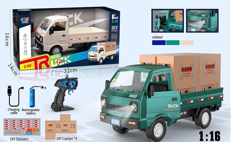 2.4GHz RC toy truck with remote