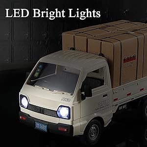 🚚 RC Truck Toy 1:16 Scale | 2.4GHz Remote Control Car | Spray Effect | LED Lights | Rechargeable Battery