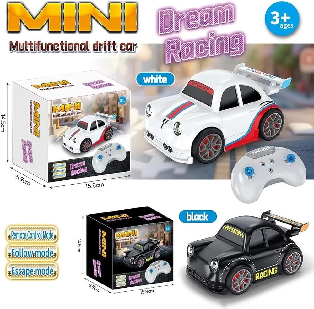 🚗 Mini Drift RC Car 2.4GHz , Remote & Induction Control , LED Lights , Rechargeable  ,  Kids Racing Toy